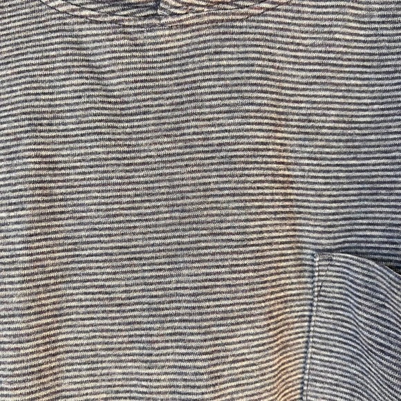 johnnie-O Gunnar Long Sleeve Striped Hoodie Shirt Men's M Twilight Blue - Picture 5 of 8